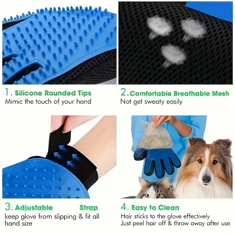 Pet Hair Glove Comb Pet Dog Ca - огляд і ціна Pet Hair Remover Brush